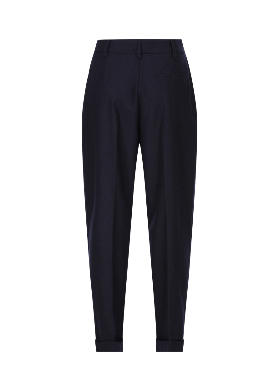Luis Trenker Pantaloni carrot fit in flanella modello Luloretta Officina