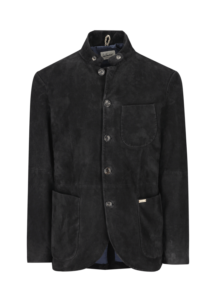 Luis Trenker Blazer in pelle scamosciata modello Lusandro Promozione Limitata