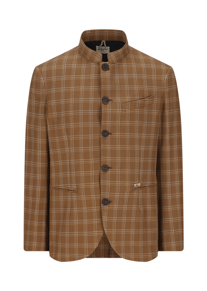 Luis Trenker Blazer con motivo a quadri modello Lusandretto Prezzo Ridotto