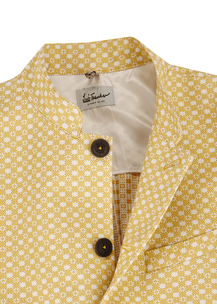 Luis Trenker Blazer in cotone jacquard modello Lusandretto Sottocosto
