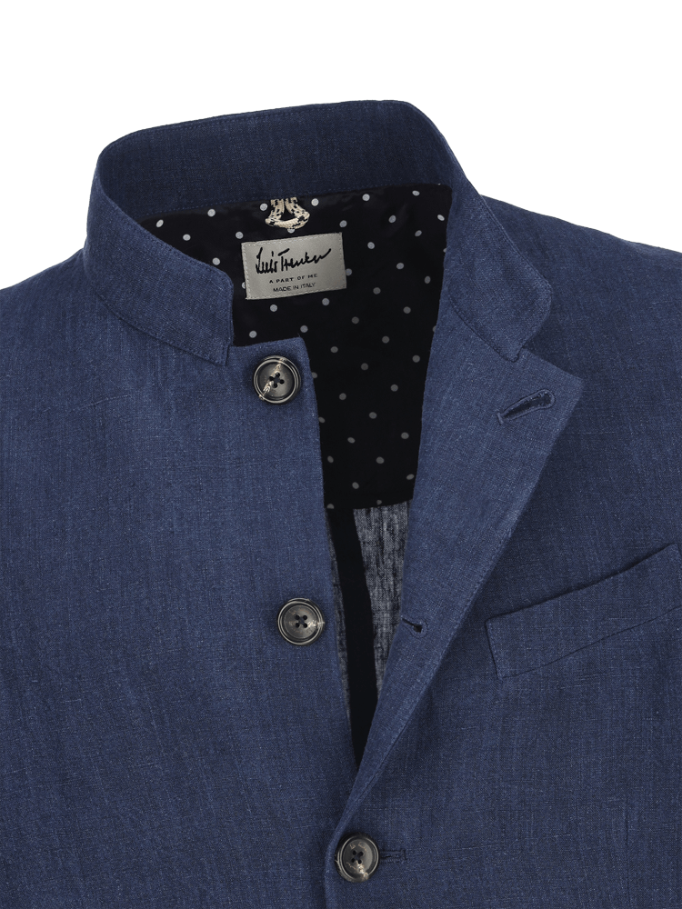 Luis Trenker Blazer leggero in lino modello Lusandretto Presa