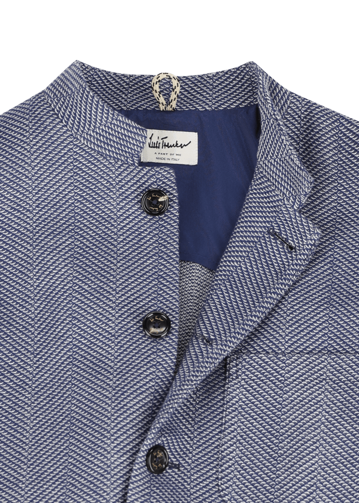 Luis Trenker Blazer in jersey con motivo a spina di pesce modello Luigis Offerte