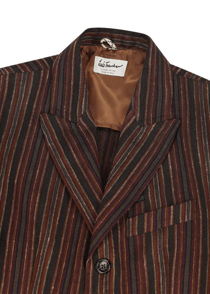 Luis Trenker Blazer con motivo a righe modello Lustefan Saldi Di Fabbrica