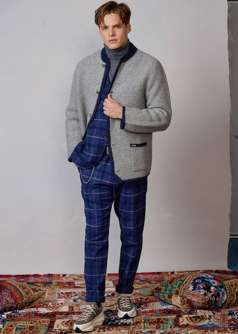 Luis Trenker Giacca in lana cotta modello Luandreas