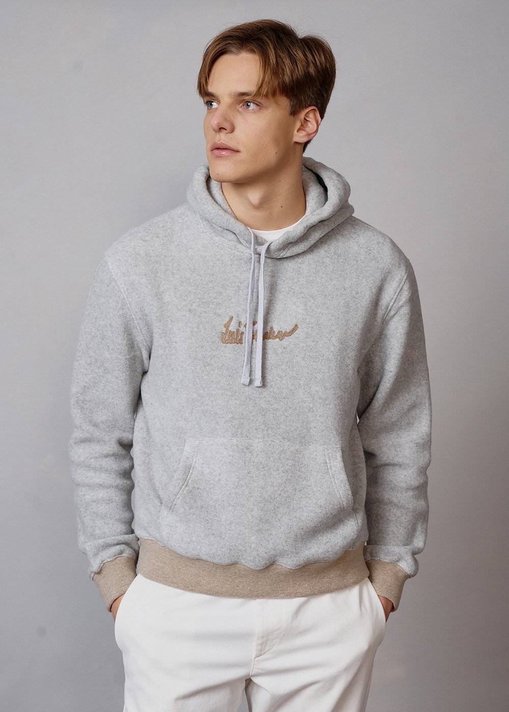 Luis Trenker Felpa con cappuccio con logo modello Luphilipp Spedizione gratuita