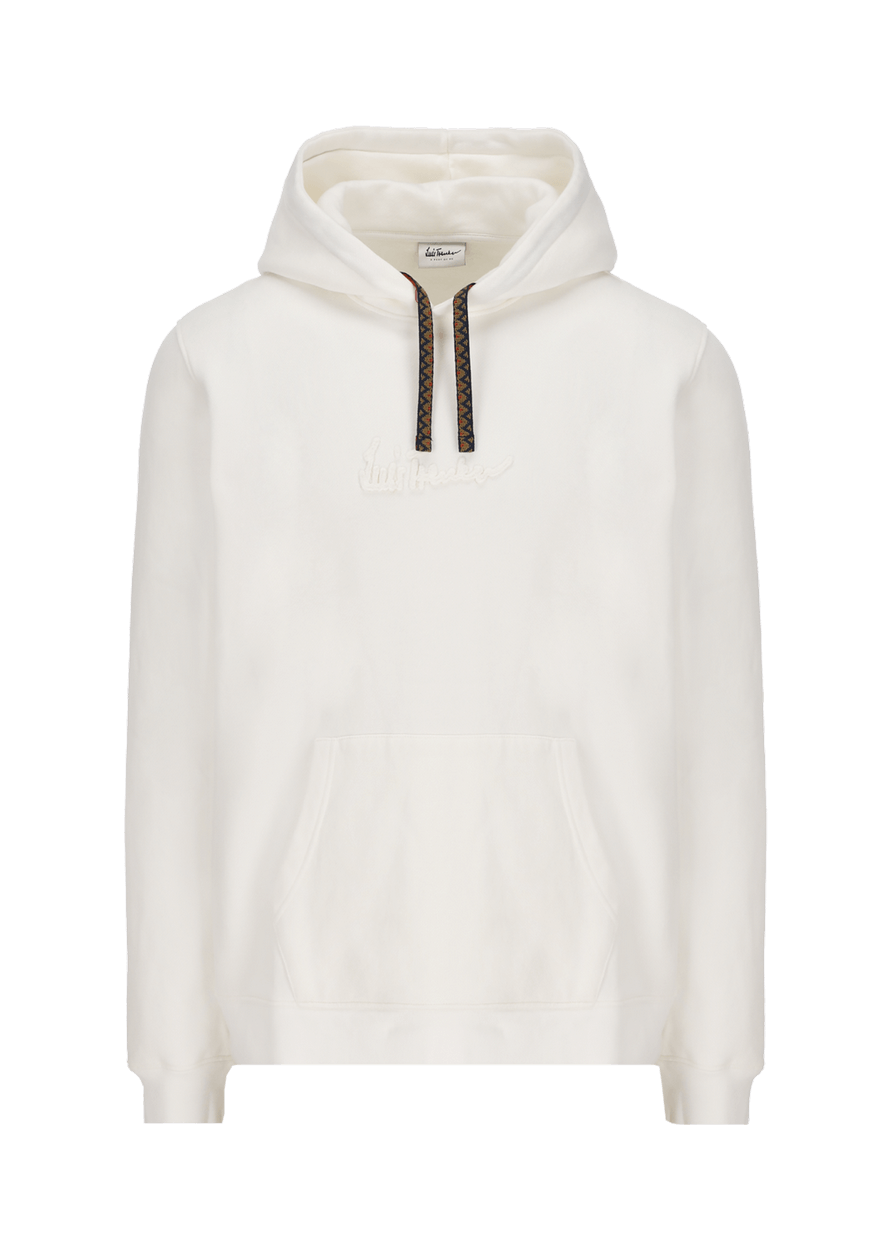 Luis Trenker Felpa con cappuccio con fascia jacquard modello Luphilipp Prezzo di fabbrica