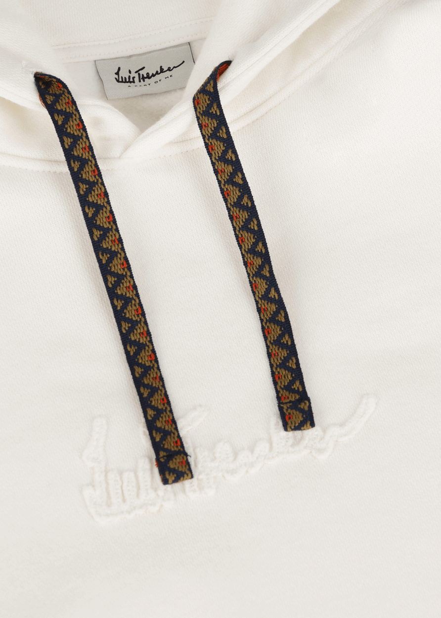 Luis Trenker Felpa con cappuccio con fascia jacquard modello Luphilipp Prezzo di fabbrica