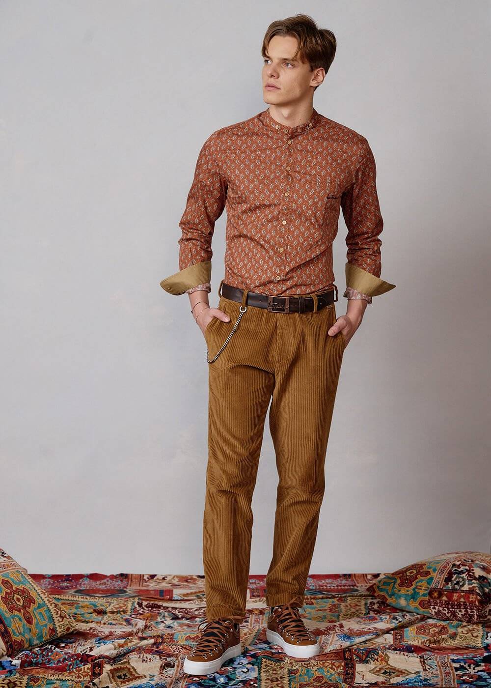 Luis Trenker Camicia con stampa modello Lubernet Offerta San Valentino