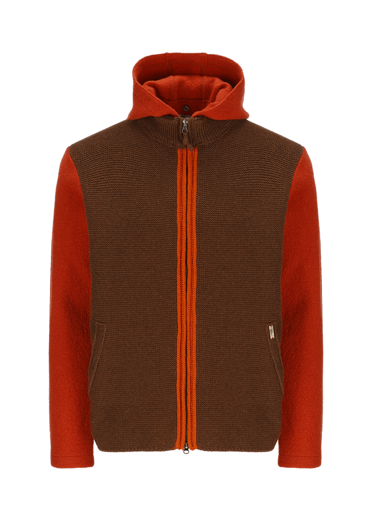 Luis Trenker Cardigan lavorato a maglia con cappuccio modello Luwallace Online Outlet