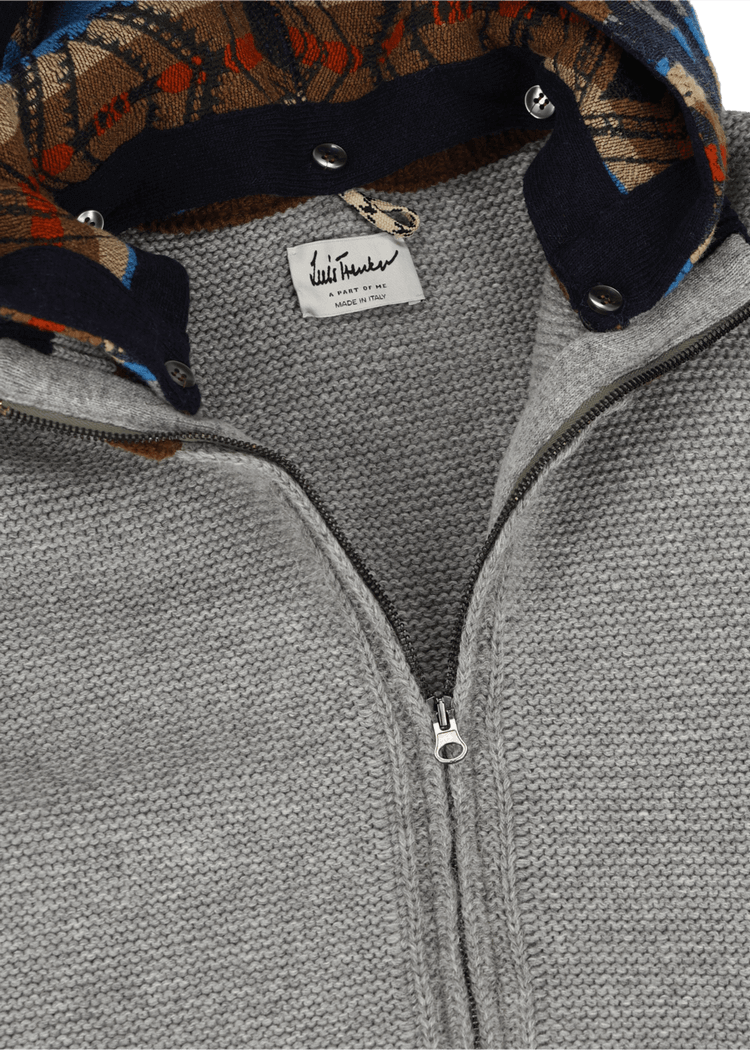 Luis Trenker Cardigan con cappuccio modello Lutor Offerta settimanale