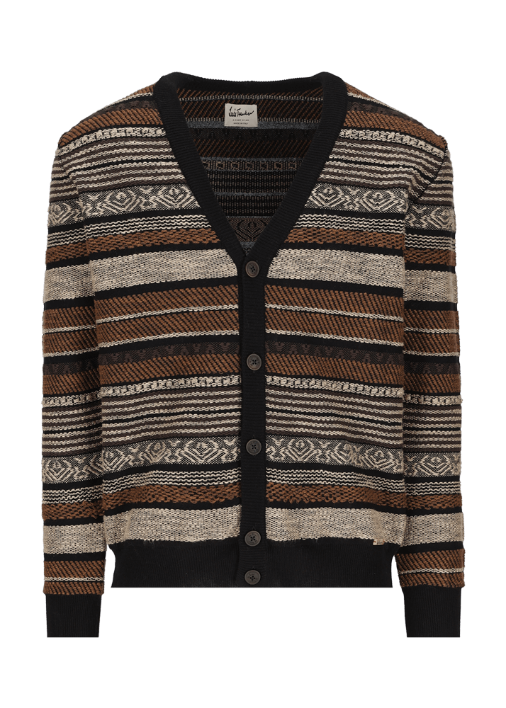 Luis Trenker Cardigan in maglia con motivo a righe modello Luwiago Ultimi tre giorni