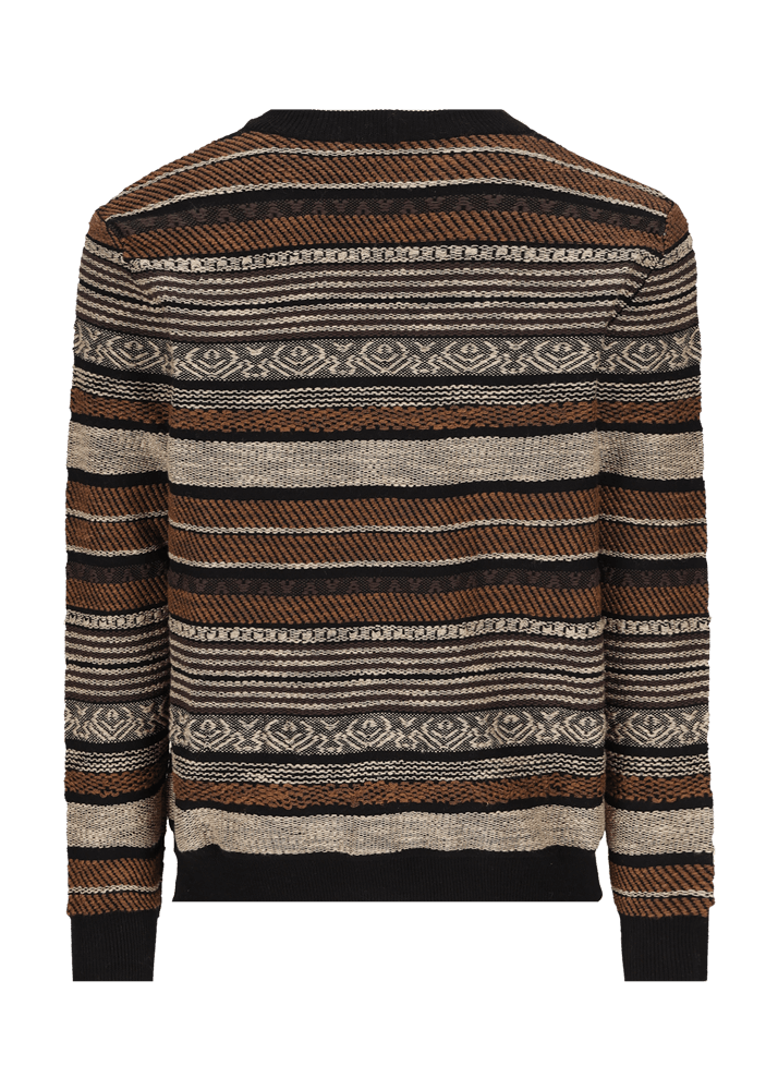 Luis Trenker Cardigan in maglia con motivo a righe modello Luwiago Ultimi tre giorni
