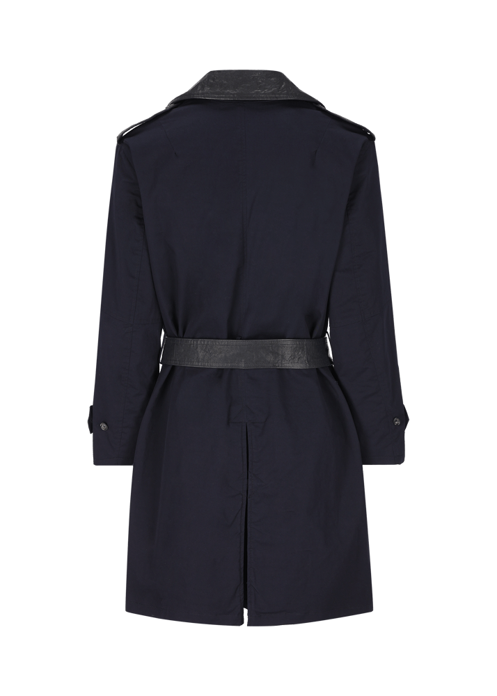 Luis Trenker Trench con dettagli in pelle modello Lufelipe ACQUISTA ORA