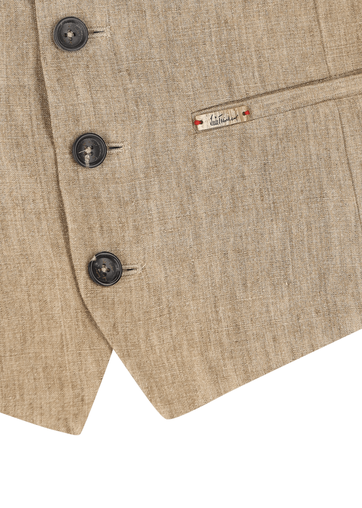 Luis Trenker Gilet in puro lino modello Lusebastian Discount Store per i nuovi prodotti