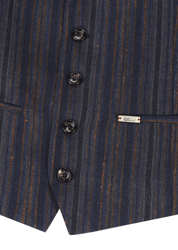Luis Trenker Gilet con motivo a righe modello Lusebastian Officina