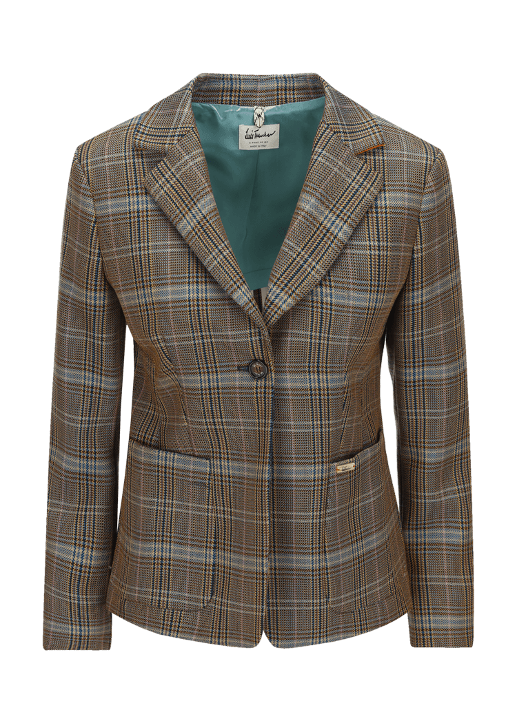 Luis Trenker Blazer con motivo pied-de-poule modello Luramea Promozione