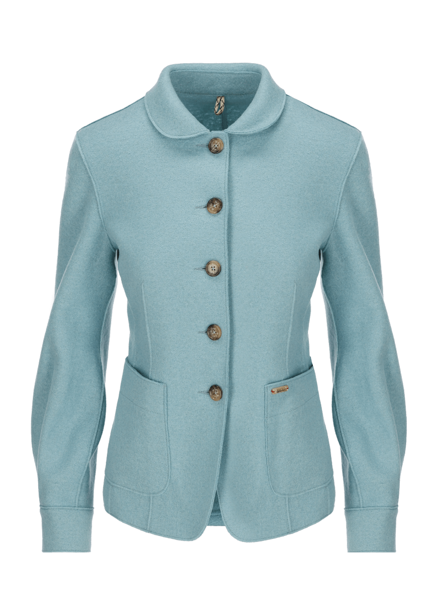 Luis Trenker Blazer in lana cotta con colletto alla Peter Pan modello Lurita Spedizione Gratuita