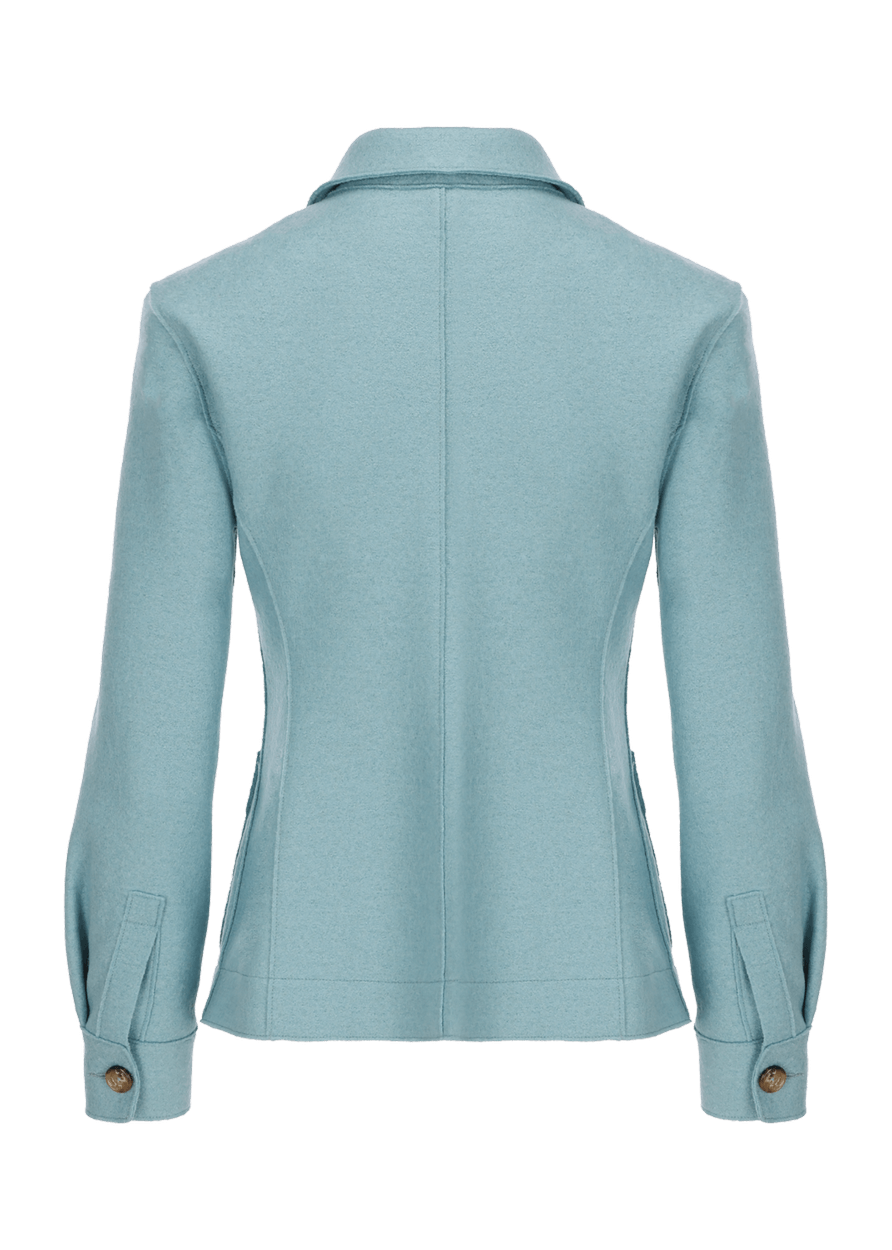 Luis Trenker Blazer in lana cotta con colletto alla Peter Pan modello Lurita Spedizione Gratuita