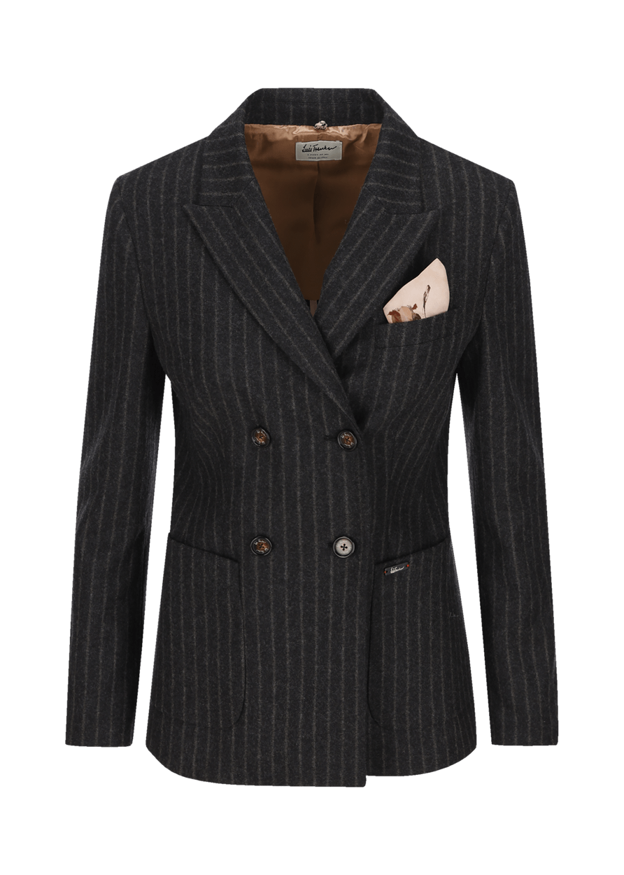 Luis Trenker Blazer in lana vergine con motivo gessato modello Luscilla Negozi Online