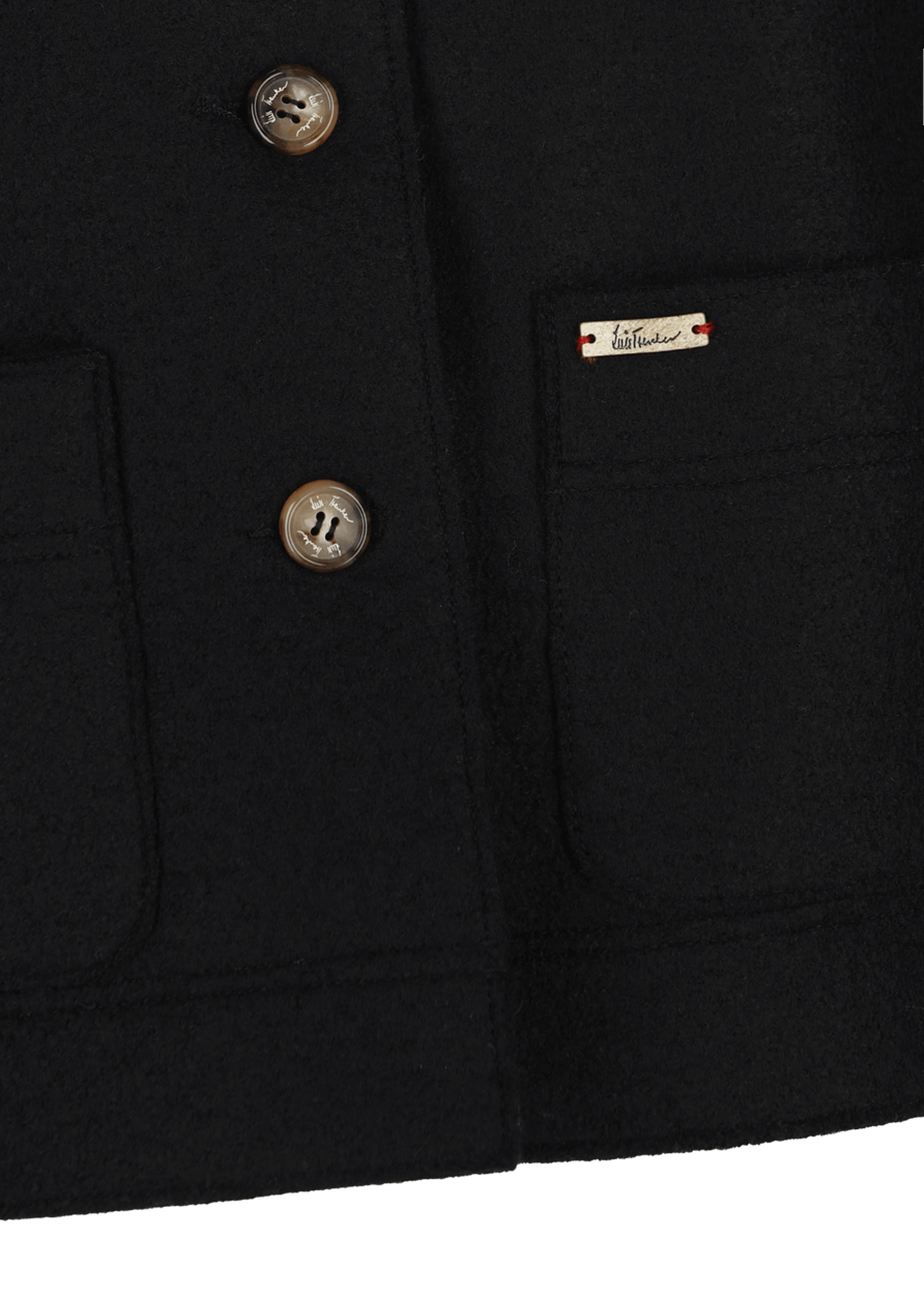 Luis Trenker Blazer in lana cotta con collo in pelliccia modello Luroberta Promozione Limitata