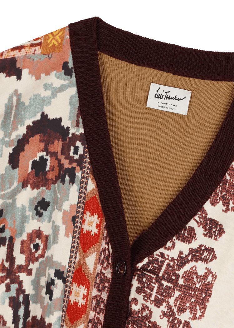 Luis Trenker Cardigan in un mix di materiali modello Luwaynet Affare Del Giorno