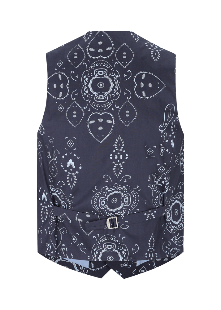 Luis Trenker Gilet con stampa bandana modello Luselim Novità
