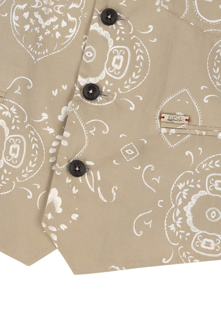 Luis Trenker Gilet con stampa bandana modello Luselim Presa