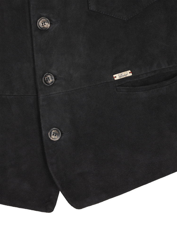 Luis Trenker Gilet in pelle scamosciata modello Luselim Sconto