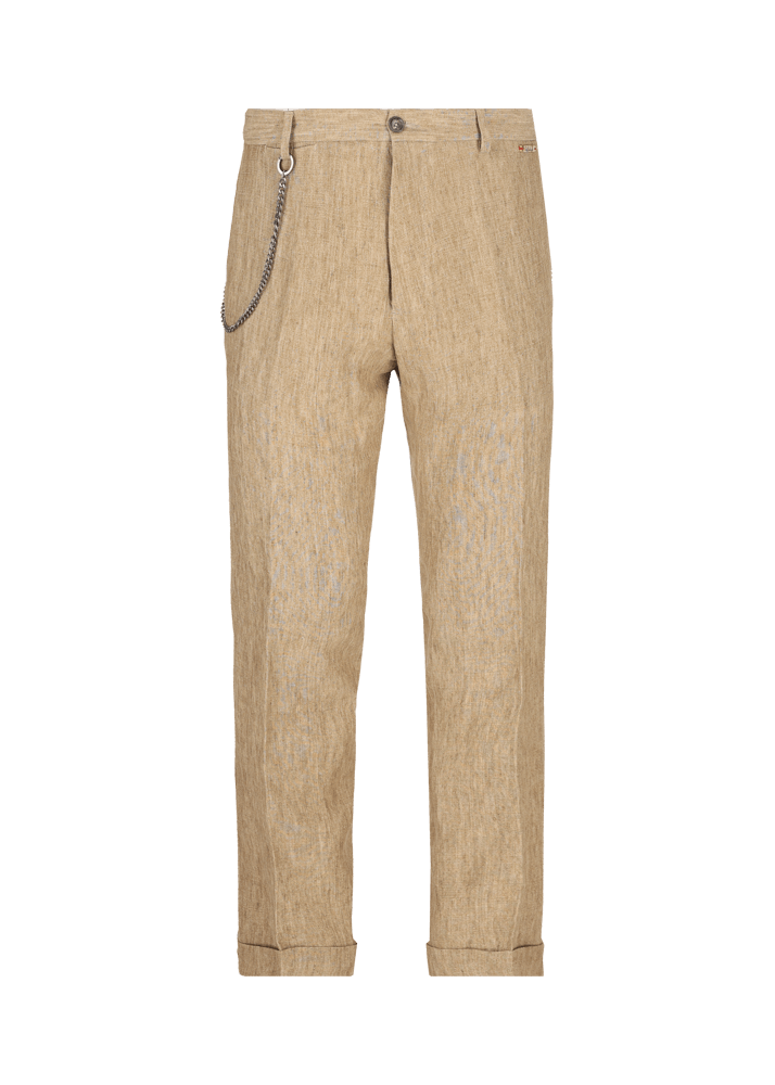 Luis Trenker Pantaloni chino in puro lino modello Lubruneu Saldi Di Fabbrica