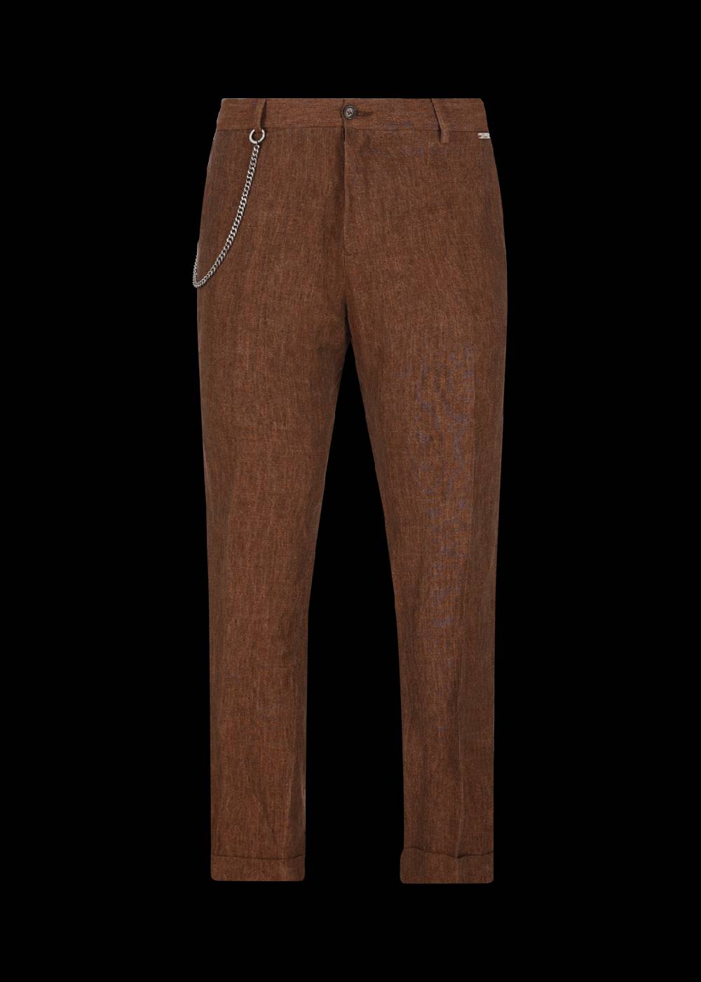 Luis Trenker Pantaloni chino in puro lino modello Lubruneu I Più Venduti