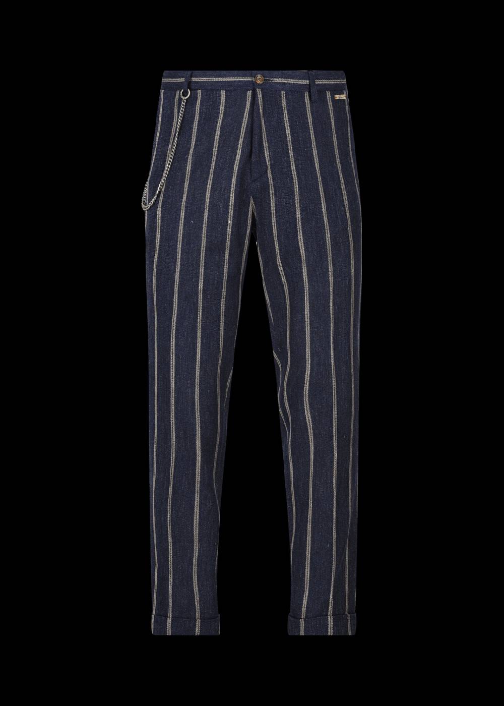 Luis Trenker Pantaloni chino con motivo gessato modello Lubruneu Spedizione gratuita