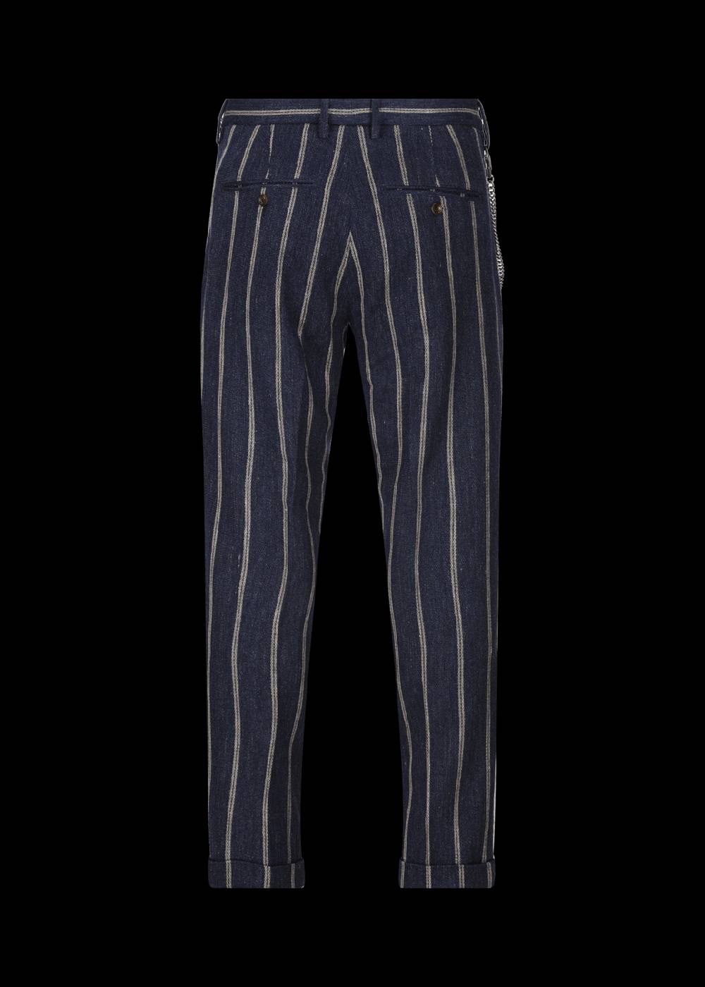 Luis Trenker Pantaloni chino con motivo gessato modello Lubruneu Spedizione gratuita