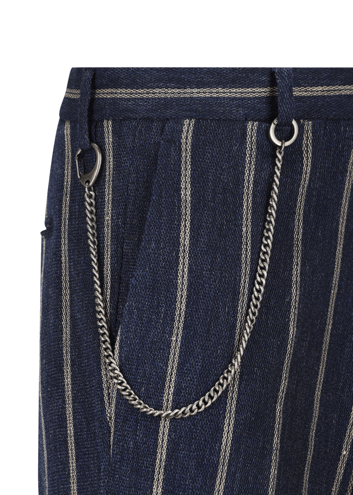 Luis Trenker Pantaloni chino con motivo gessato modello Lubruneu Spedizione gratuita