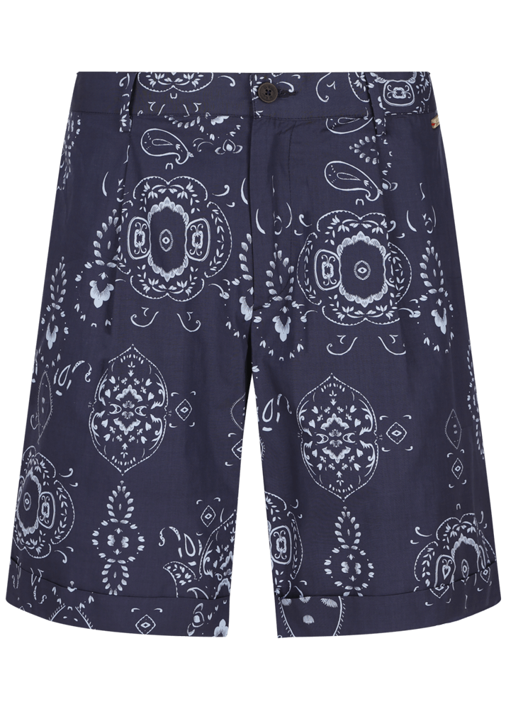 Luis Trenker Bermuda con stampa bandana modello Lubartl Fornitura limitata