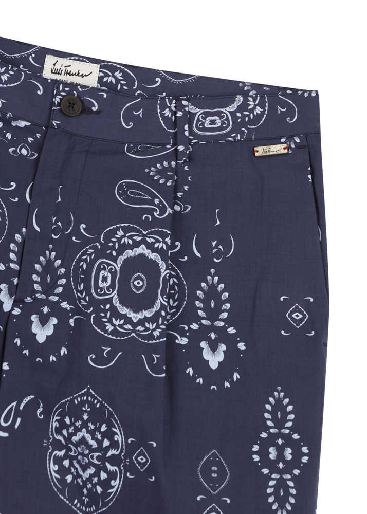 Luis Trenker Bermuda con stampa bandana modello Lubartl Fornitura limitata
