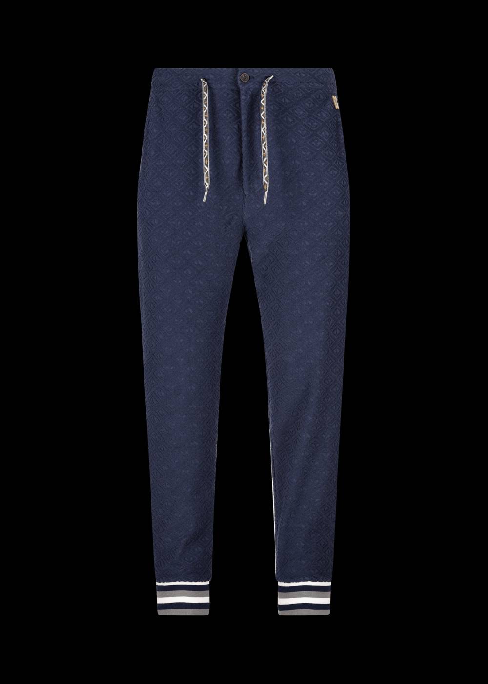 Luis Trenker Pantaloni in felpa in spugna di cotone modello Lumbac Offerta natalizia