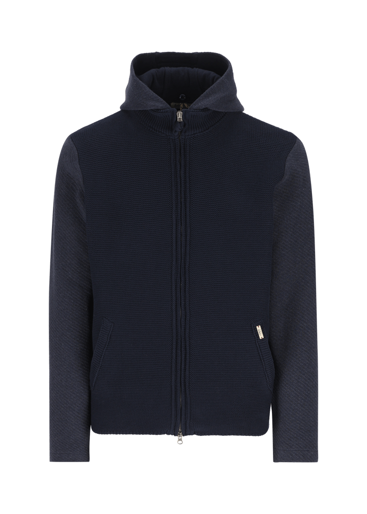 Luis Trenker Cardigan lavorato a maglia con cappuccio Luwallace Offerta Pasqua