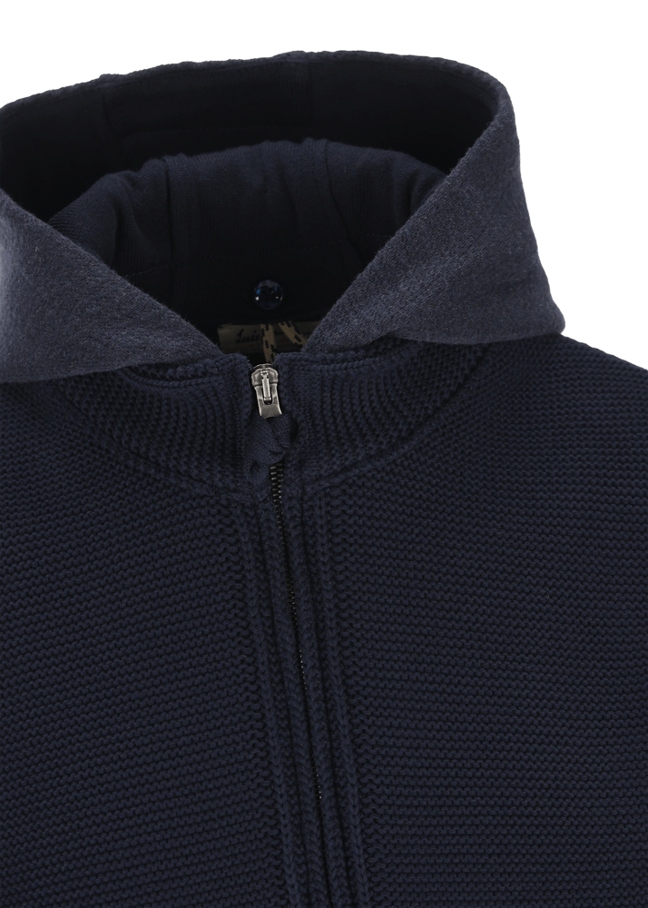 Luis Trenker Cardigan lavorato a maglia con cappuccio Luwallace Offerta Pasqua