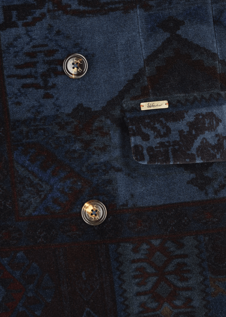 Luis Trenker Cappotto in velluto con collo in pelliccia modello Lusamir Lightning offer