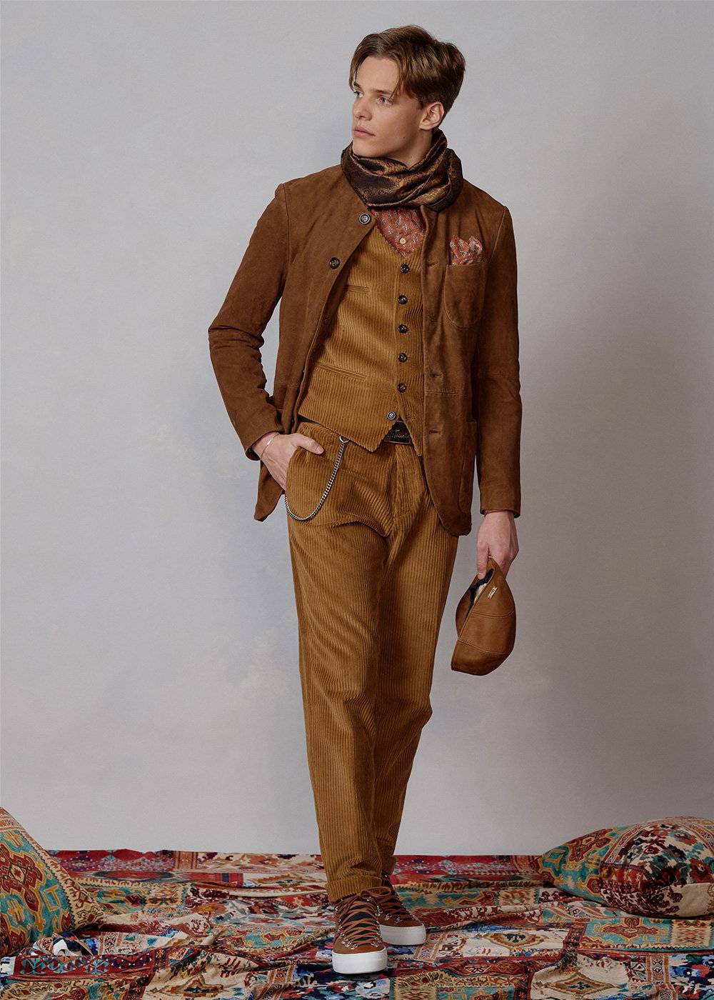 Luis Trenker Gilet in velluto a coste modello Lusebastian Prezzo basso