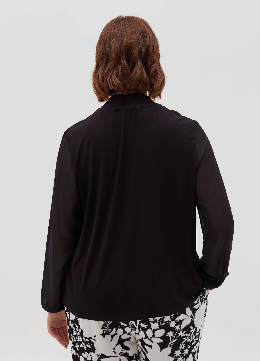 MYA T-shirt in viscosa stretch con nodo Curvy Negozio online di fabbrica