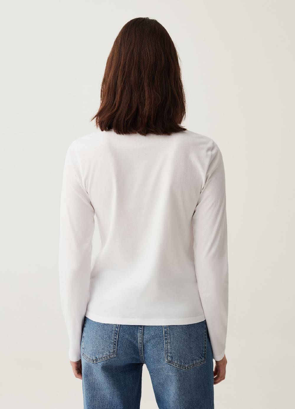 OVS T-shirt a maniche lunghe in cotone Offerta per la Festa della Mamma