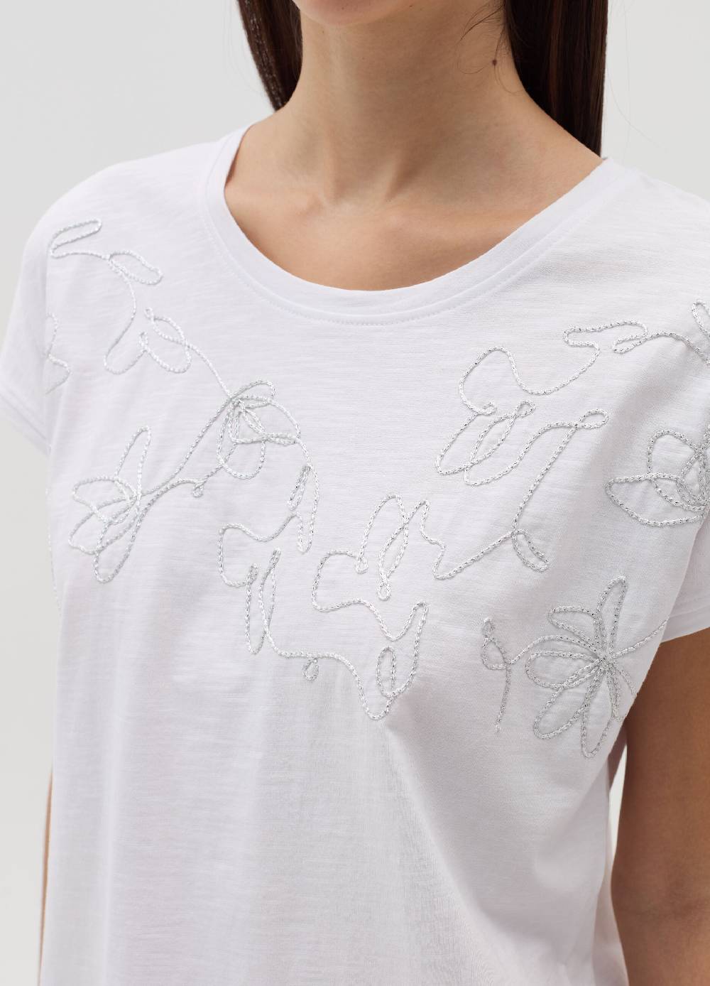 OVS T-shirt con ricamo floreale Sconti VIP