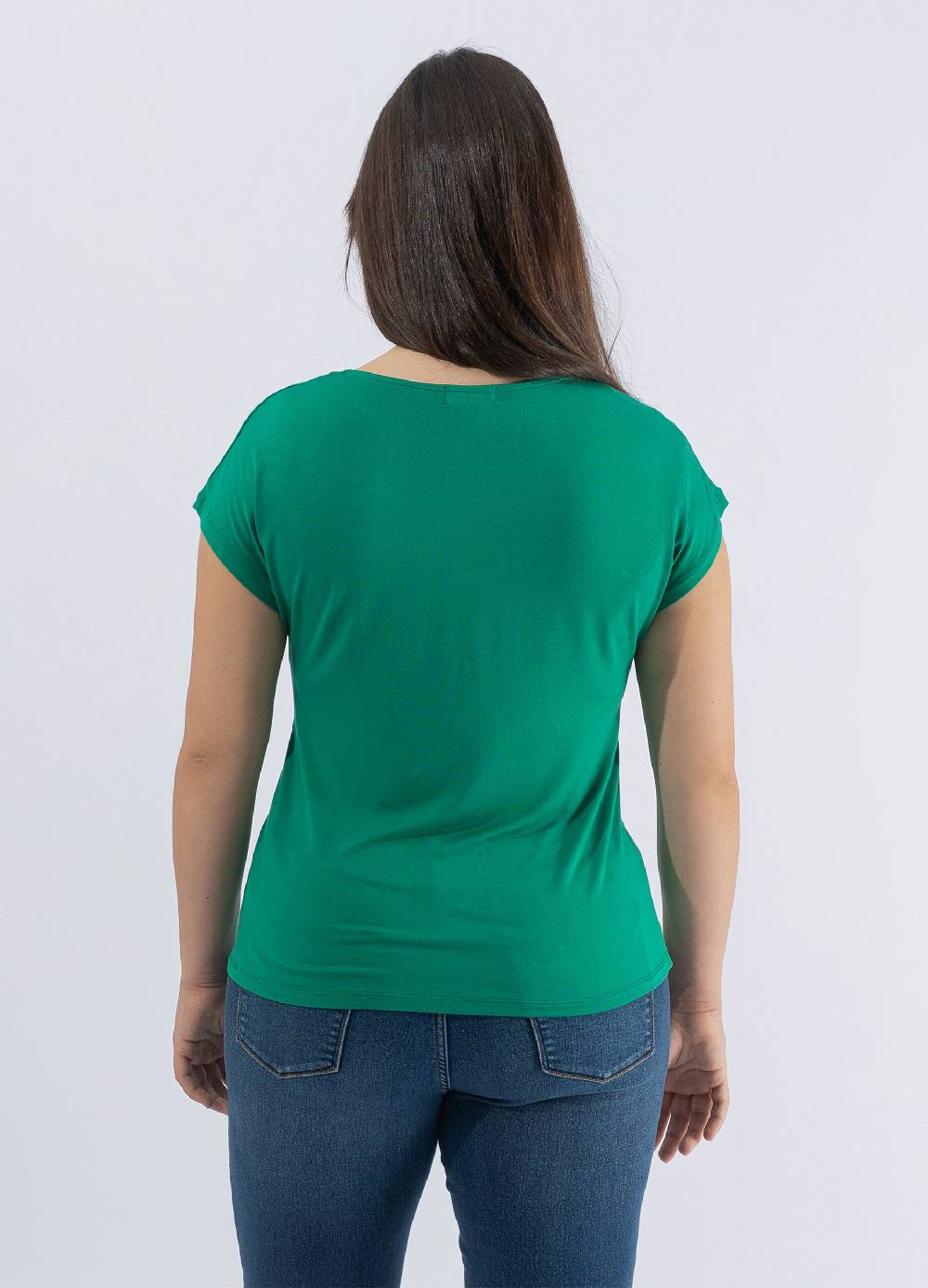 OCTOBER T-shirt scollo a V con nodo Curvy 50% di sconto per tempo limitato
