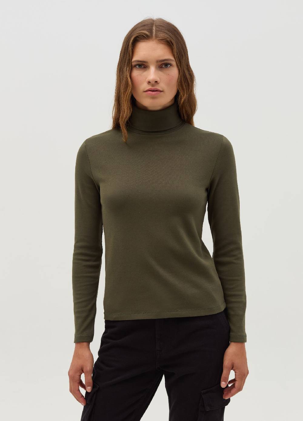 OVS T-shirt a collo alto con maniche lunghe Latest stili
