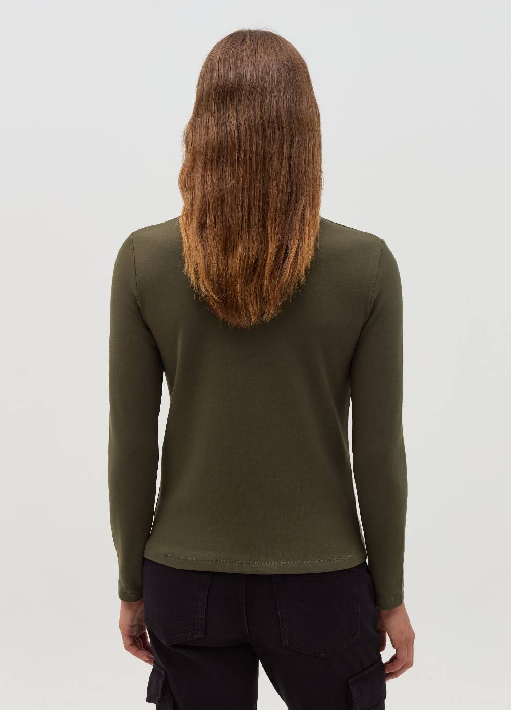 OVS T-shirt a collo alto con maniche lunghe Latest stili