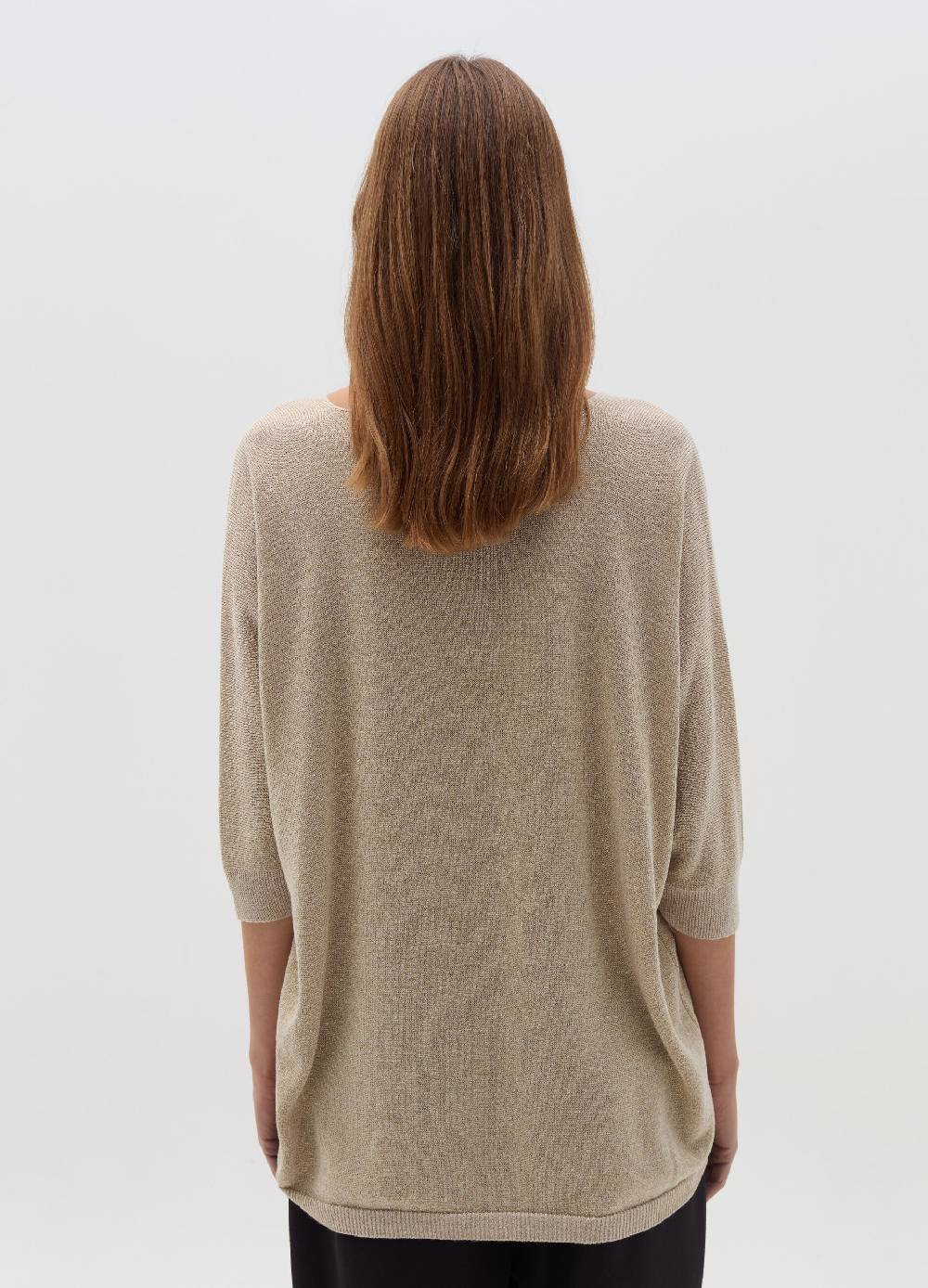 HYBRID Maglia in lurex con maniche a tre quarti Qualità