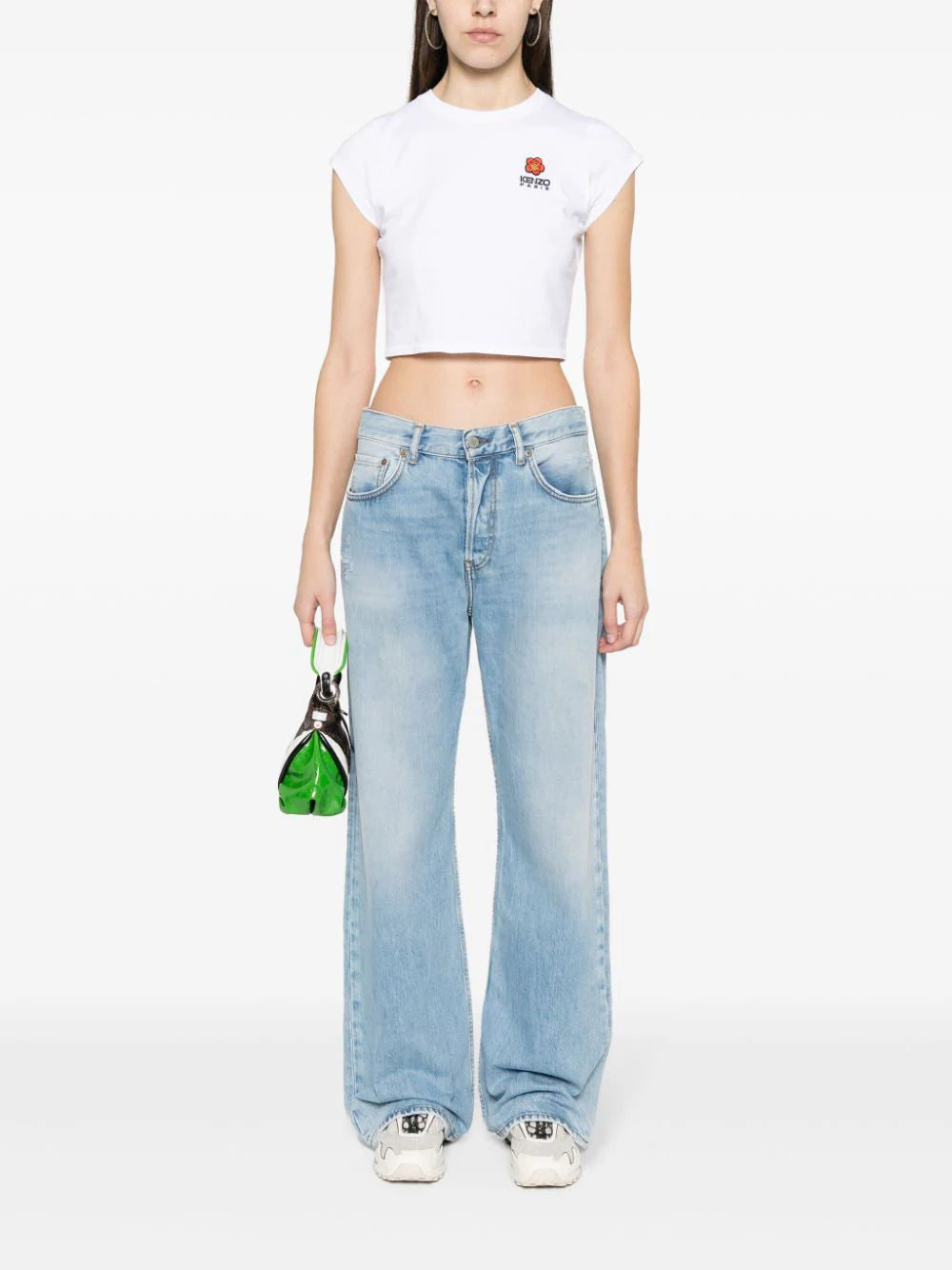 KENZO 'boke flower crest' micro-embroidered t-shirt Liquidazione