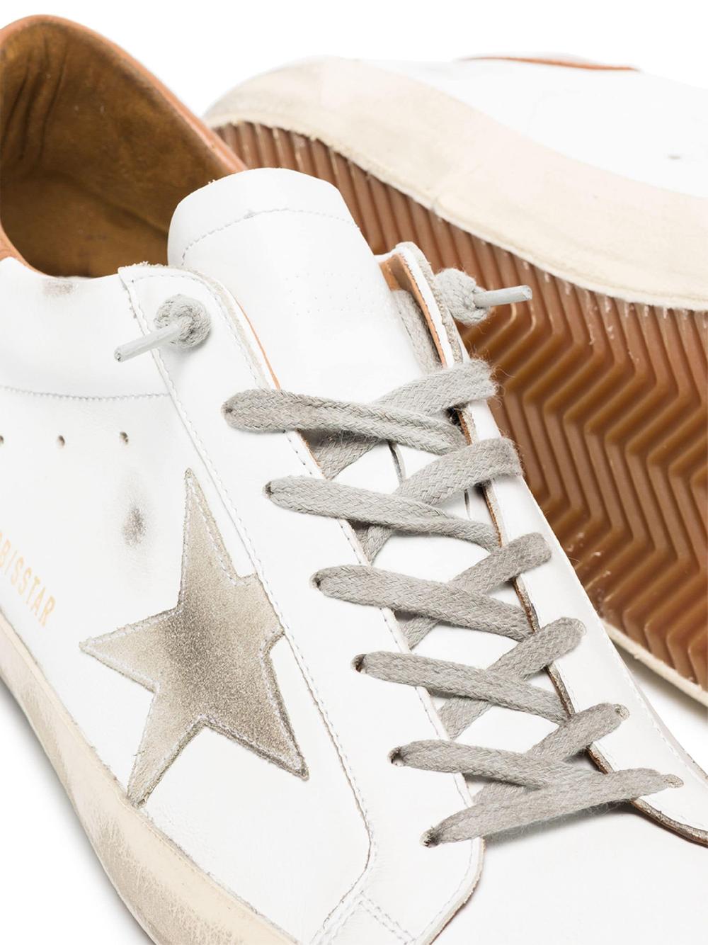 Golden Goose Super-star man with suede star and brown heel tab Offerta migliore