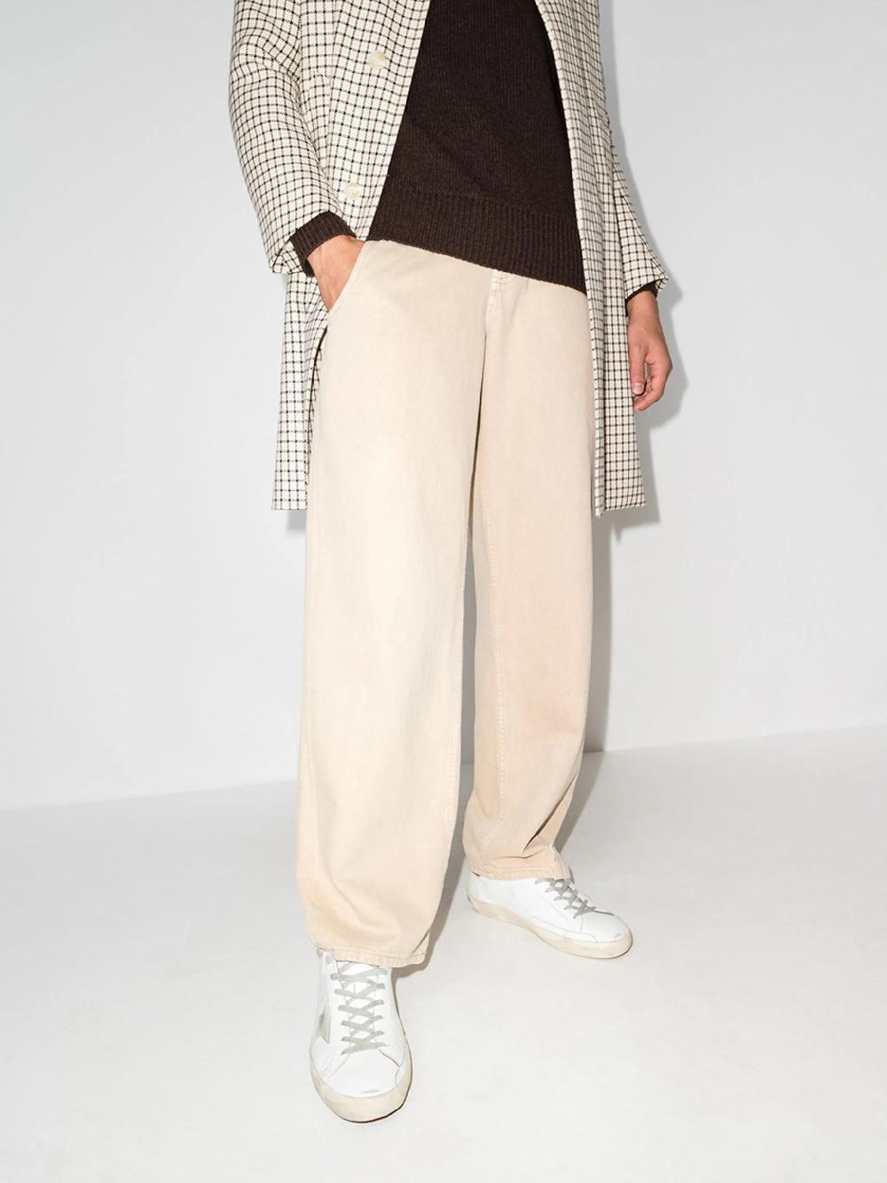 Golden Goose Super-star man with suede star and brown heel tab Offerta migliore
